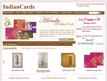 Tablet Screenshot of indiancards.com